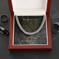Gift for Son, Son Christmas Gift, Son Gift, Son Birthday Gift, Cuban Link Chain for Son. 243b