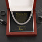 Gift for Son, Son Christmas Gift, Son Gift, Son Birthday Gift, Cuban Link Chain for Son. 243a