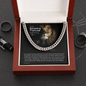 To My Fiancee Chain, Gift for Fiancee Birthday. Engagement Gift, Fiancee Valentine's Day Gift. Fiancee Birthday Gift. Cuban Cable Chain 254e