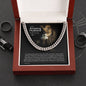 To My Husband Chain, Gift for Husband Birthday. Anniversary Gift, From Wife, Husband Christmas Gift. Cuban Link Chain. 241e