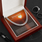 To My Soulmate Chain, Gift for Soulmate Birthday. Engagement Gift, Valentine's Day Gift. Soulmate Birthday Gift. Cuban Cable Chain 255d