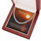 Gift for Son, Son Christmas Gift, Son Gift, Son Birthday Gift, Cuban Link Chain for Son. 243d