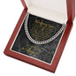 Gift for Son, Son Christmas Gift, Son Gift, Son Birthday Gift, Cuban Link Chain for Son. 243b