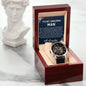 To My Man Watch, Romantic Gift for Your Man, Sentimental Anniversary Gift for Boyfriend, Husband Birthday, Gift for Him 336g