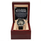 To My Boyfriend Watch, Romantic Gift for Your Man, Sentimental Anniversary Gift for Boyfriend, Husband Birthday, Gift for Him 335e