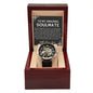 To My Soulmate Watch, Romantic Gift for Your Man, Sentimental Anniversary Gift for Boyfriend, Husband Birthday, Gift for Him 336f