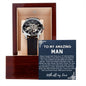 To My Man Watch, Romantic Gift for Your Man, Sentimental Anniversary Gift for Boyfriend, Husband Birthday, Gift for Him 336g
