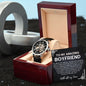 To My Boyfriend Watch, Romantic Gift for Your Man, Sentimental Anniversary Gift for Boyfriend, Husband Birthday, Gift for Him 335e
