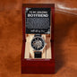 To My Boyfriend Man Watch, Romantic Gift for Your Man, Sentimental Anniversary Gift for Boyfriend, Husband Birthday, Gift for Him 336e