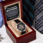 To My Boyfriend Watch, Romantic Gift for Your Man, Sentimental Anniversary Gift for Boyfriend, Husband Birthday, Gift for Him 335e