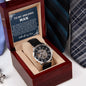 To My Man Watch, Romantic Gift for Your Man, Sentimental Anniversary Gift for Boyfriend, Husband Birthday, Gift for Him 336g