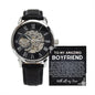 To My Boyfriend Man Watch, Romantic Gift for Your Man, Sentimental Anniversary Gift for Boyfriend, Husband Birthday, Gift for Him 336e