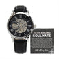 To My Soulmate Watch, Romantic Gift for Your Man, Sentimental Anniversary Gift for Boyfriend, Husband Birthday, Gift for Him 336f