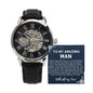 To My Man Watch, Romantic Gift for Your Man, Sentimental Anniversary Gift for Boyfriend, Husband Birthday, Gift for Him 336g