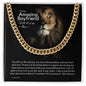 To My Boyfriend Cuban Link Chain, Romantic Gift for Boyfriend, Sentimental Anniversary Gift for Boyfriend, Boyfriend Birthday, Gift for Him 240e