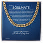 To My Soulmate Chain, Romantic Gift for Soulmate, Sentimental Anniversary Gift for Boyfriend, Husband Birthday, Gift for Him 331e