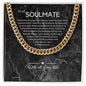 To My Soulmate Chain, Romantic Gift for Soulmate, Sentimental Anniversary Gift for Boyfriend, Husband Birthday, Gift for Him 332c