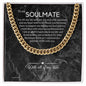 To My Soulmate Chain, Romantic Gift for Soulmate, Sentimental Anniversary Gift for Boyfriend, Husband Birthday, Gift for Him 332f