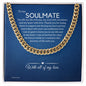 To My Soulmate Chain, Romantic Gift for Soulmate, Sentimental Anniversary Gift for Boyfriend, Husband Birthday, Gift for Him 331f