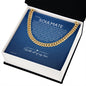 To My Soulmate Chain, Romantic Gift for Soulmate, Sentimental Anniversary Gift for Boyfriend, Husband Birthday, Gift for Him 331e