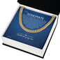 To My Soulmate Chain, Romantic Gift for Soulmate, Sentimental Anniversary Gift for Boyfriend, Husband Birthday, Gift for Him 331c