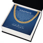 To My Soulmate Chain, Romantic Gift for Soulmate, Sentimental Anniversary Gift for Boyfriend, Husband Birthday, Gift for Him 331d