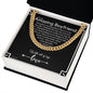To My Boyfriend Chain, Romantic Gift for Boyfriend, Sentimental Anniversary Gift for Boyfriend, Boyfriend Birthday, Gift for Him 341d