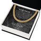 To My Soulmate Chain, Romantic Gift for Soulmate, Sentimental Anniversary Gift for Boyfriend, Husband Birthday, Gift for Him 332f
