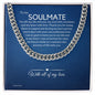 To My Soulmate Chain, Romantic Gift for Soulmate, Sentimental Anniversary Gift for Boyfriend, Husband Birthday, Gift for Him 331f