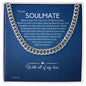 To My Soulmate Chain, Romantic Gift for Soulmate, Sentimental Anniversary Gift for Boyfriend, Husband Birthday, Gift for Him 331b