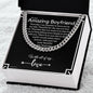 To My Boyfriend Chain, Romantic Gift for Boyfriend, Sentimental Anniversary Gift for Boyfriend, Boyfriend Birthday, Gift for Him 341d