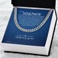 To My Soulmate Chain, Romantic Gift for Soulmate, Sentimental Anniversary Gift for Boyfriend, Husband Birthday, Gift for Him 331f