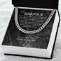 To My Soulmate Chain, Romantic Gift for Soulmate, Sentimental Anniversary Gift for Boyfriend, Husband Birthday, Gift for Him 332f