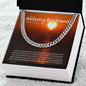 To My Boyfriend Cuban Link Chain, Romantic Gift for Boyfriend, Sentimental Anniversary Gift for Boyfriend, Boyfriend Birthday, Gift for Him 240d