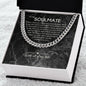 To My Soulmate Chain, Romantic Gift for Soulmate, Sentimental Anniversary Gift for Boyfriend, Husband Birthday, Gift for Him 332a