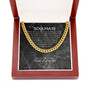 To My Soulmate Chain, Romantic Gift for Soulmate, Sentimental Anniversary Gift for Boyfriend, Husband Birthday, Gift for Him 332a