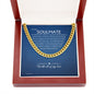 To My Soulmate Chain, Romantic Gift for Soulmate, Sentimental Anniversary Gift for Boyfriend, Husband Birthday, Gift for Him 331f