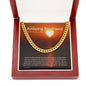 To My Boyfriend Cuban Link Chain, Romantic Gift for Boyfriend, Sentimental Anniversary Gift for Boyfriend, Boyfriend Birthday, Gift for Him 240d