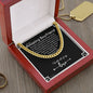 To My Boyfriend Chain, Romantic Gift for Boyfriend, Sentimental Anniversary Gift for Boyfriend, Boyfriend Birthday, Gift for Him 341d