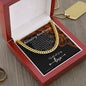 To My Boyfriend Cuban Link Chain, Romantic Gift for Boyfriend, Sentimental Anniversary Gift for Boyfriend, Boyfriend Birthday, Gift for Him 240c