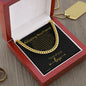 To My Boyfriend Cuban Link Chain, Romantic Gift for Boyfriend, Sentimental Anniversary Gift for Boyfriend, Boyfriend Birthday, Gift for Him 240a