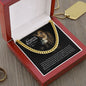To My Boyfriend Cuban Link Chain, Romantic Gift for Boyfriend, Sentimental Anniversary Gift for Boyfriend, Boyfriend Birthday, Gift for Him 240e