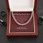 To My Boyfriend Chain, Romantic Gift for Boyfriend, Sentimental Anniversary Gift for Boyfriend, Boyfriend Birthday, Gift for Him 324d