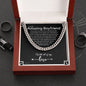 To My Boyfriend Chain, Romantic Gift for Boyfriend, Sentimental Anniversary Gift for Boyfriend, Boyfriend Birthday, Gift for Him 341e