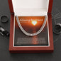 To My Boyfriend Cuban Link Chain, Romantic Gift for Boyfriend, Sentimental Anniversary Gift for Boyfriend, Boyfriend Birthday, Gift for Him 240d