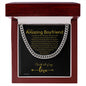 To My Boyfriend Cuban Link Chain, Romantic Gift for Boyfriend, Sentimental Anniversary Gift for Boyfriend, Boyfriend Birthday, Gift for Him 240a