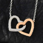 Gift for Granddaughter, Christmas Gift for Granddaughter, From Granddad, From Grandmother, Grandchild Gift, Interlocking Heart Necklace. 220c
