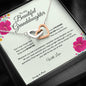 Gift for Granddaughter, Christmas Gift for Granddaughter, From Granddad, From Grandmother, Grandchild Gift, Interlocking Heart Necklace. 220c