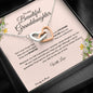 Gift for Granddaughter, Christmas Gift for Granddaughter, From Granddad, From Grandmother, Grandchild Gift, Interlocking Heart Necklace. 220b