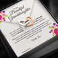 Gift for Granddaughter, Christmas Gift for Granddaughter, From Granddad, From Grandmother, Grandchild Gift, Interlocking Heart Necklace. 220d